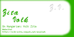 zita volk business card